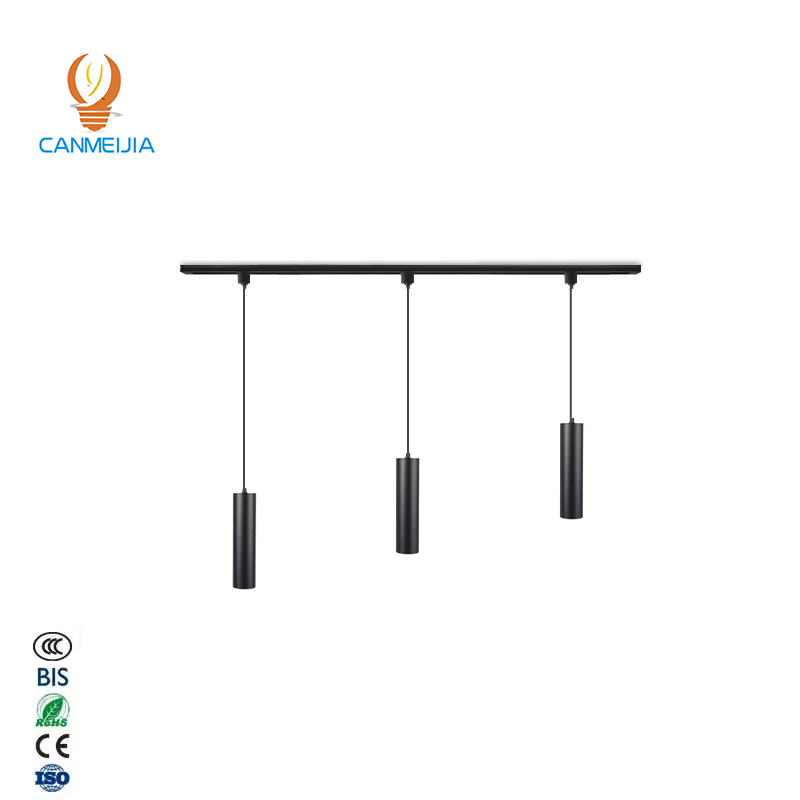 CANMEIJIA Second line track cylinder chandelier Black model