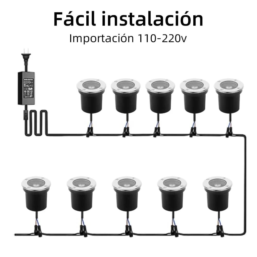 CANMEIJIA Buried lamps are installed in two