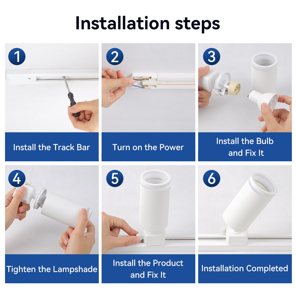CANMEIJIA GU10 Track Light Model 001, No Light Source