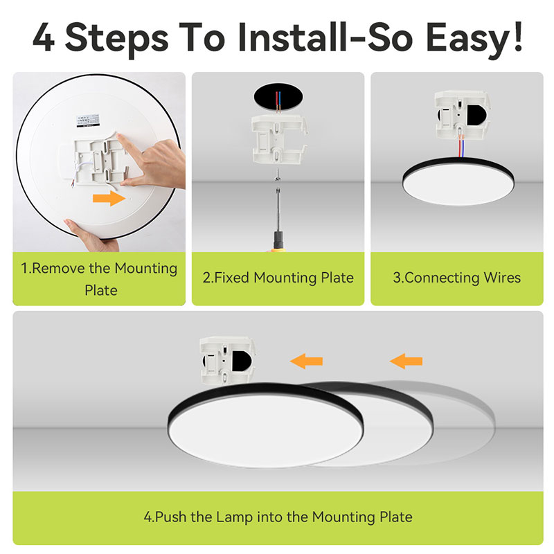 CANMEIJIA Ceiling light, triple-proof design 001