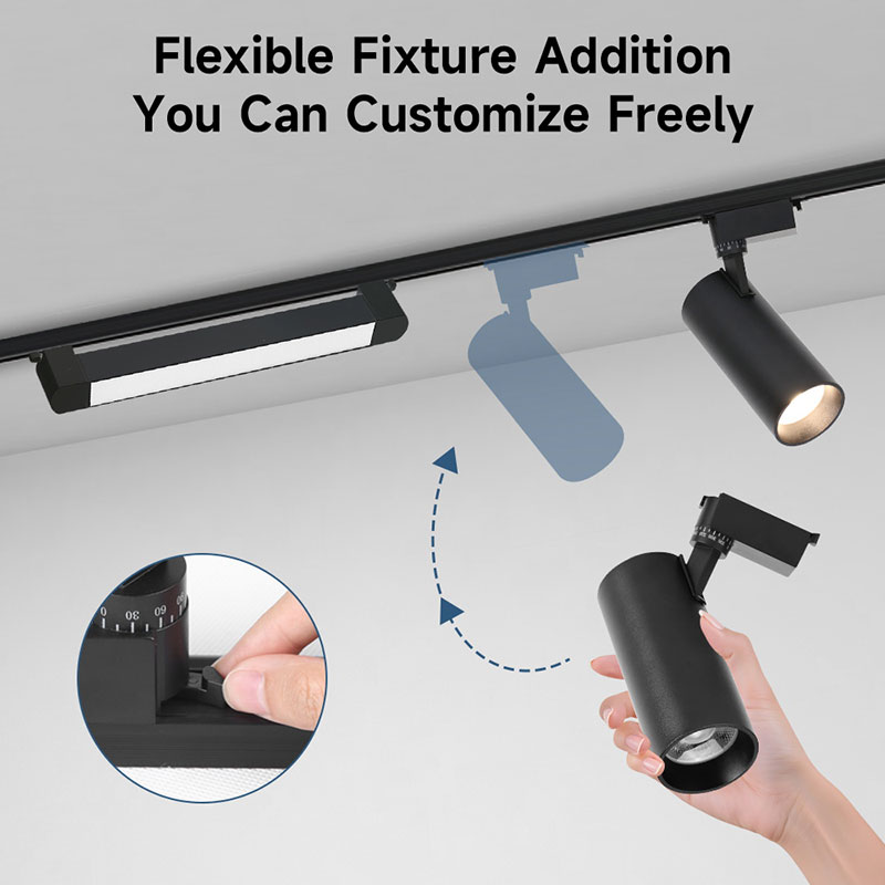 CANMEIJIA  Track lighting fixture, NVC brand, black