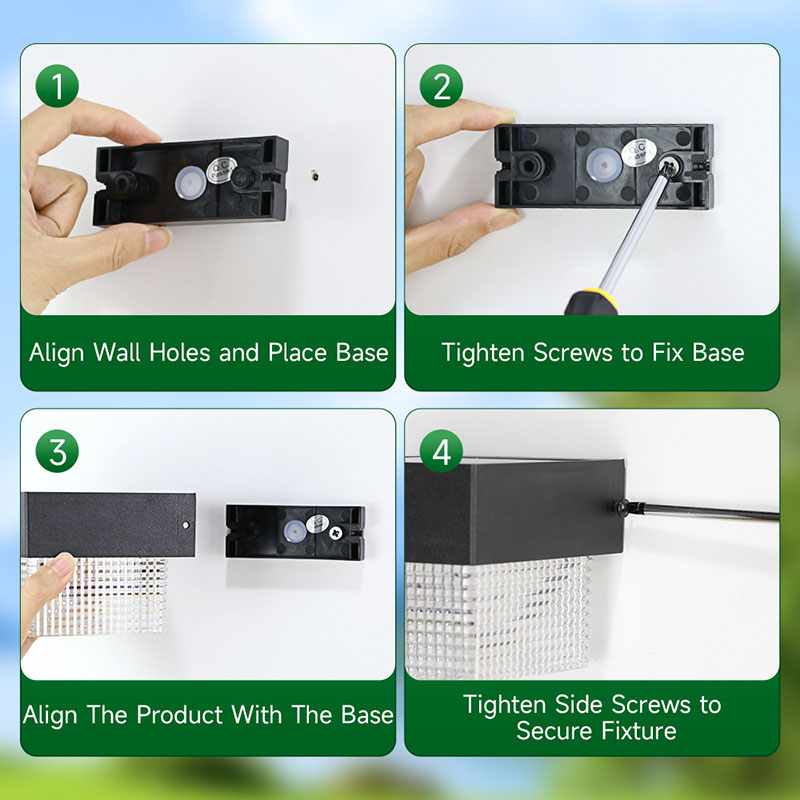 CANMEIJIA  Solar Wall Lamp, Model 001, Square Pattern Crystal Shade, Dual Color with DIP Switch