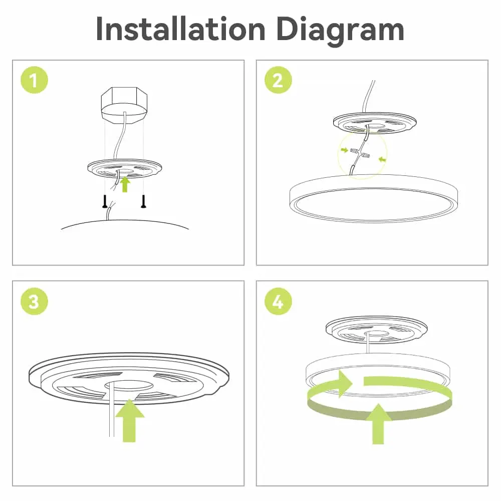 CANMEIJIA ceiling light Ultra-thin edge-lit quanlin style