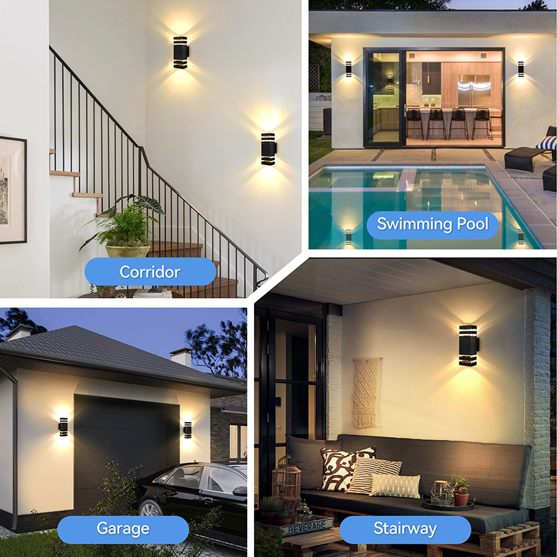 CANMEIJIA Wall lamp BDB-230 plastic model, brown and blue wire, E27 lamp base