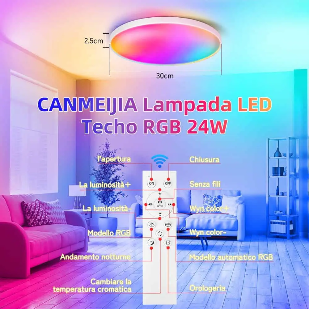 CANMEIJIA ceiling light three-proof model 001 tuya WiFi 5-way smart switch