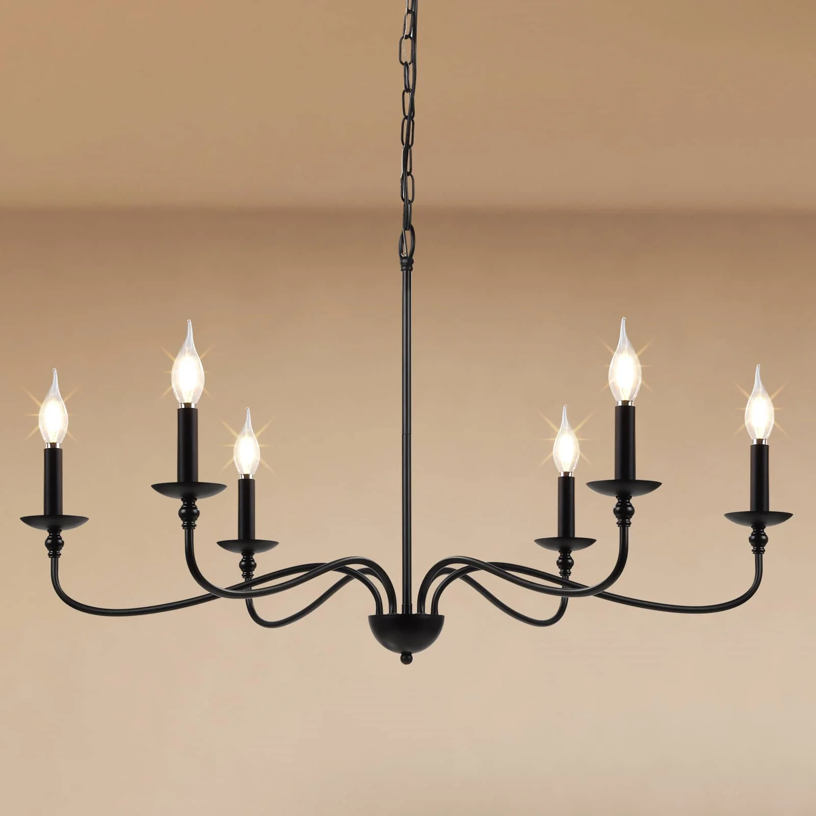 CANMEIJIA Dining chandelier retro style 001 E12 lamp head does not include light source