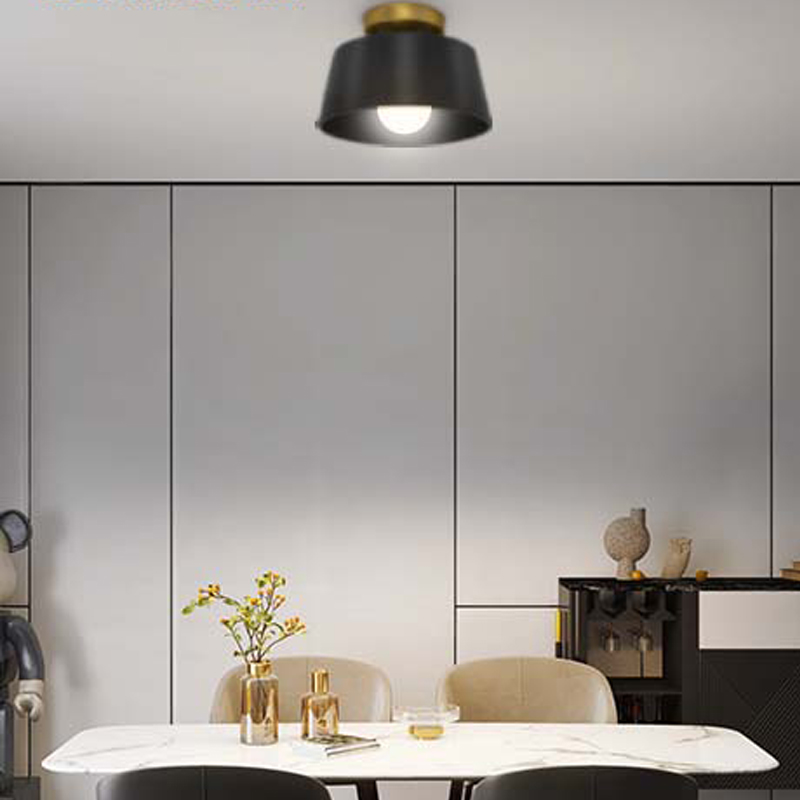 CANEMIJIA Ceiling lamp iron rice bowl