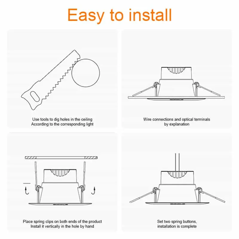 CANMEIJIA downlight Embedded Iron Sheet
