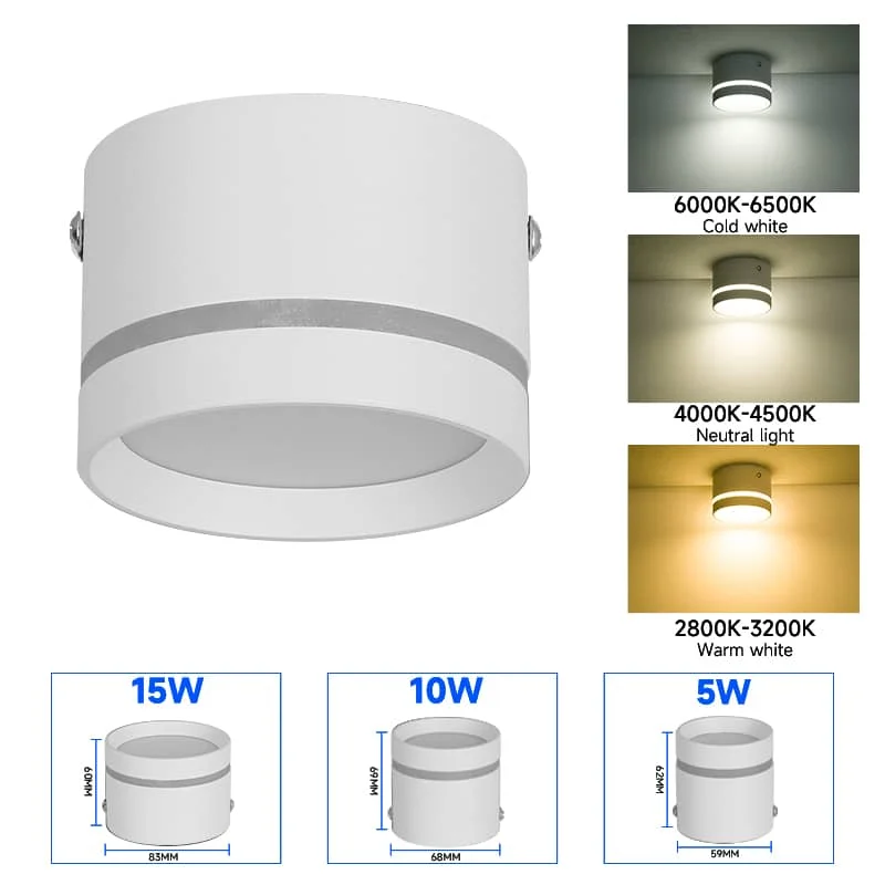 （CANMEIJIA）Surface-mounted downlight macaron economy