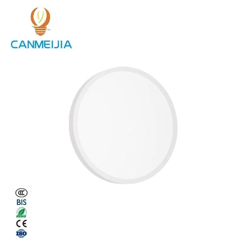 CANMEIJIA  American Style Ceiling Lamp, Round Black Shell, 24W White Light