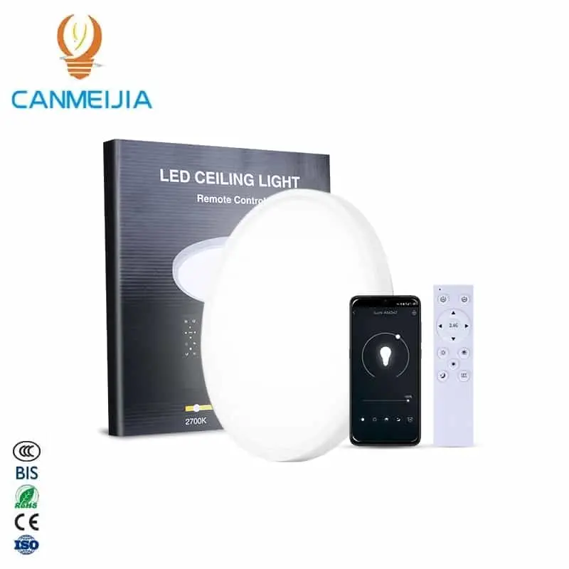 CANMEIJIA ceiling light Ultra-thin edge-lit 2.4G stepless dimming and color matching