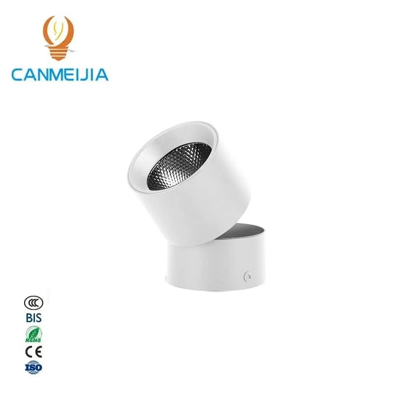 CANMEIJIA  Folding Surface Mounted Downlight 001 Black 7W/10w/15w Three-color dimming