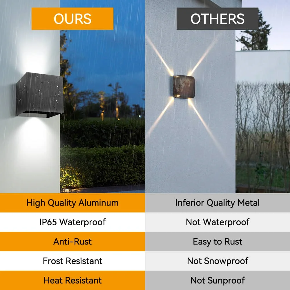 (CANMEIJIA)Wall lamp BDA-01 aluminum split black frame