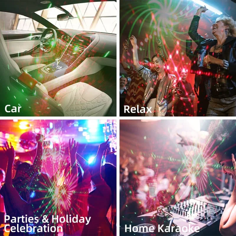 CANMEIJIA Projection laser stage lights3W black