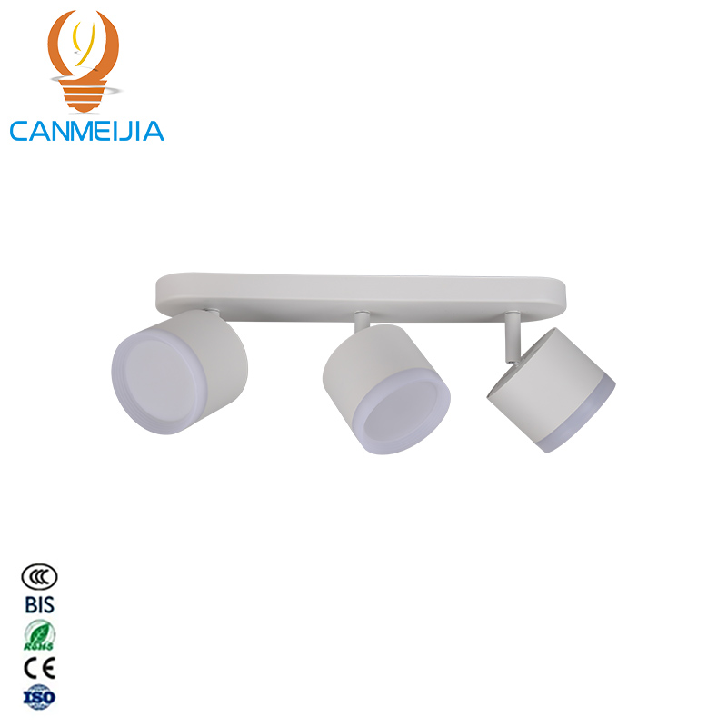 CANMEIJIA Long ceiling spotlight GX53 with acrylic front ring GX53