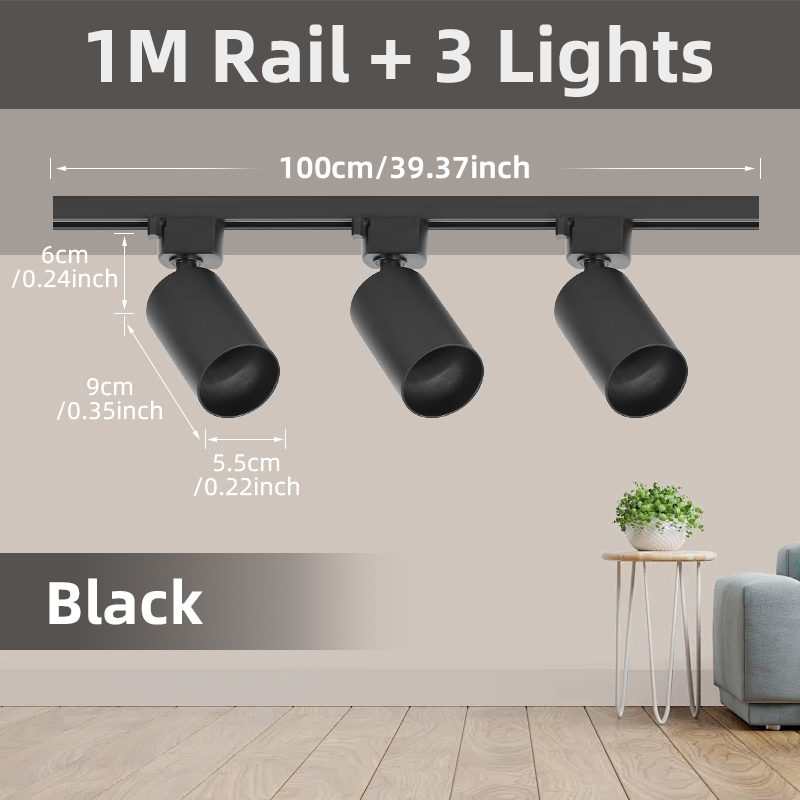 CANMEIJIA GU10 Track Light Model 002, GU10 lamp base