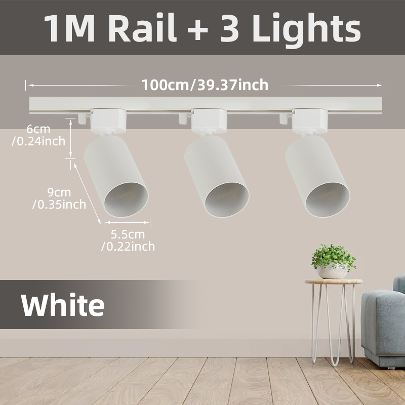 CANMEIJIA GU10 Track Light Model 002, GU10 lamp base