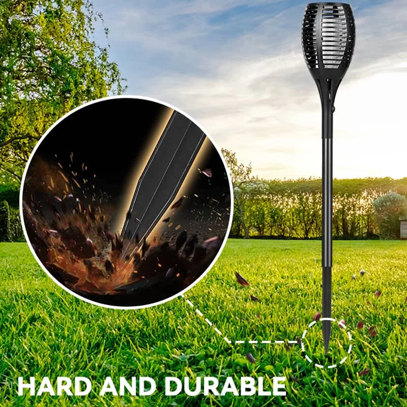 CANMEIJIA Led Outdoor Solar Flame Lights 220V