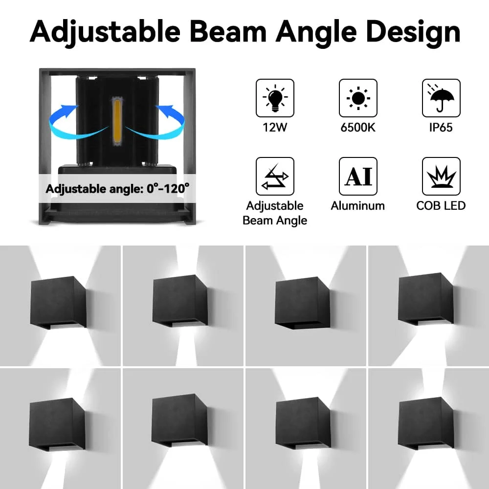 (CANMEIJIA)Wall lamp BDA-01 aluminum split black frame