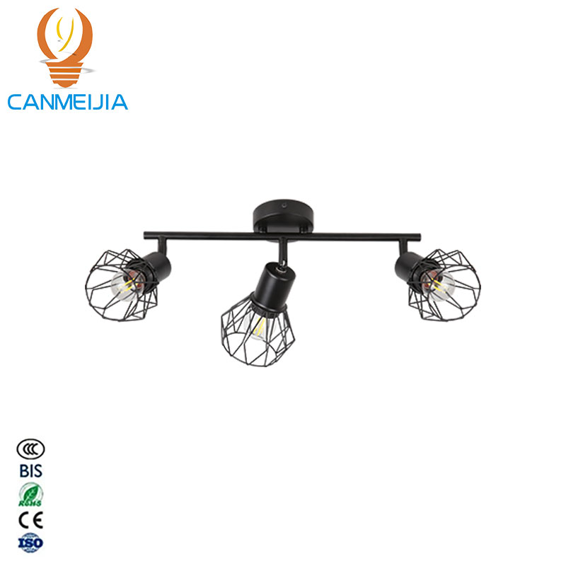 CANMEIJIA  Cage-style ceiling spotlight, E27 lamp holder (light source not included)