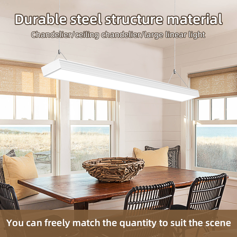 CANMEIJIA  Office Lamp Plastic Steel Right Angle Black Frame 50W White Light