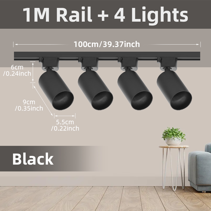CANMEIJIA GU10 Track Light Model 002, GU10 lamp base