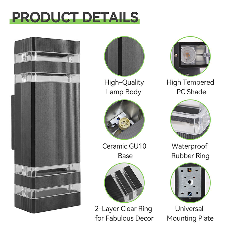 CANMEIJIA  Wall lamp BDB-230 aluminum model, GU10 lamp base