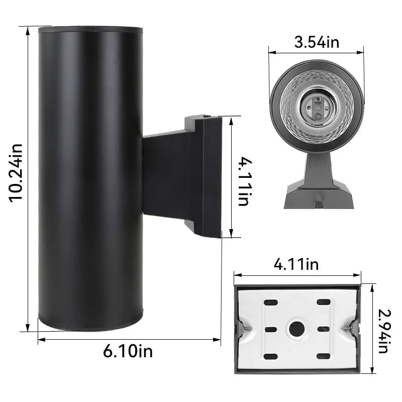 CANMEIJIA Wall lamp BDA-304 aluminum without light source E27 lamp holder