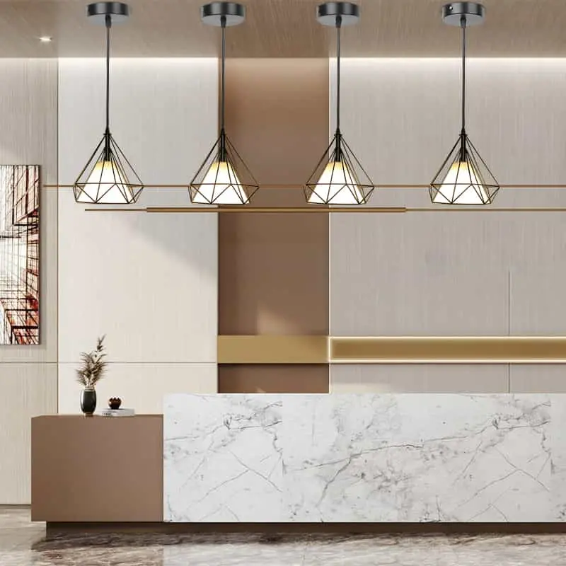 CANMEIJIA chandeliers iron style single head diamond E27/E26 lamp holder