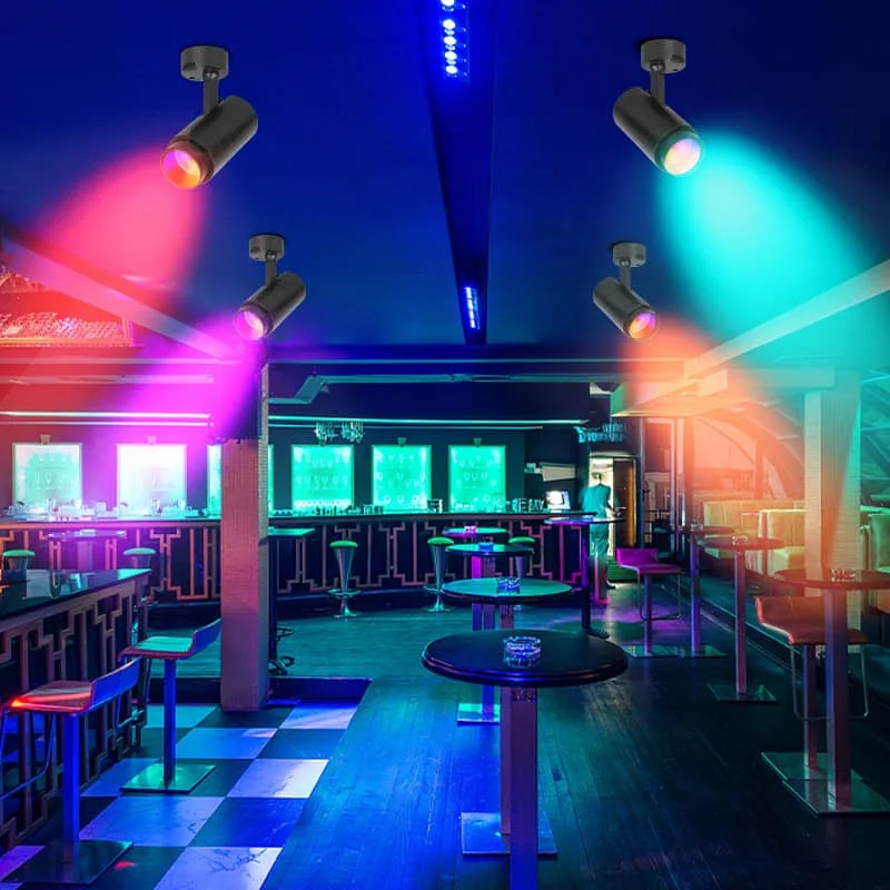 CANMEIJIA Stage Light Track Type Colorful Black/White 20W