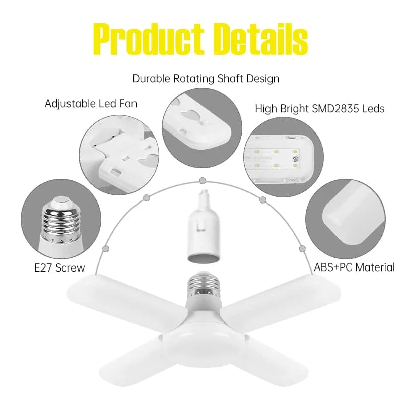 CANMEIJIA LED Music Fan Light Remote Control 40W