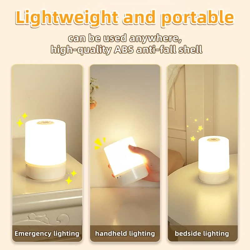 CANMEIJIA Desktop night light 001 USB charging touch dimming + three-color dimming