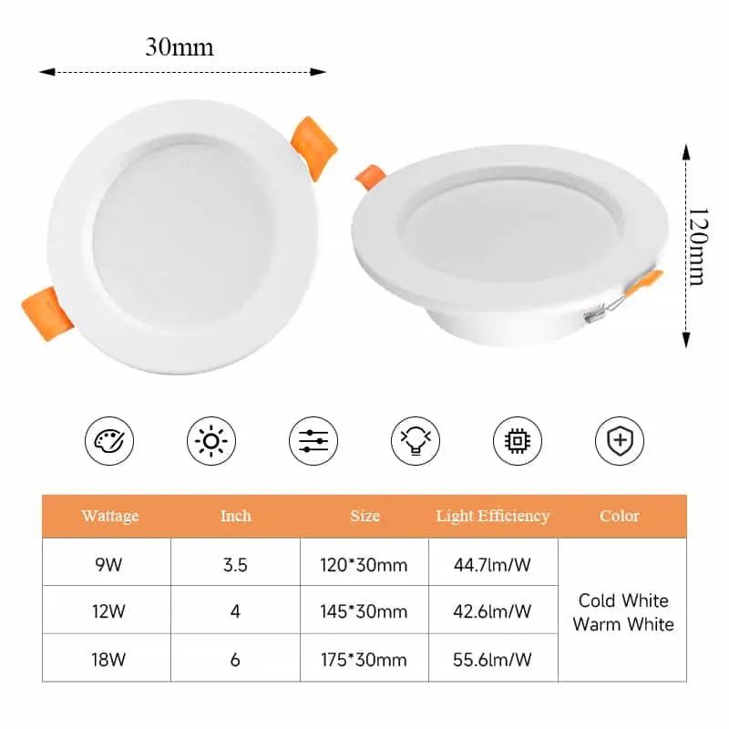 CANMEIJIA downlight Embedded Iron Sheet