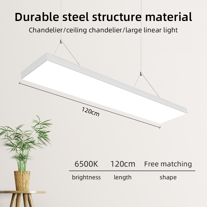 CANMEIJIA  Office Lamp Plastic Steel Right Angle Black Frame 50W White Light