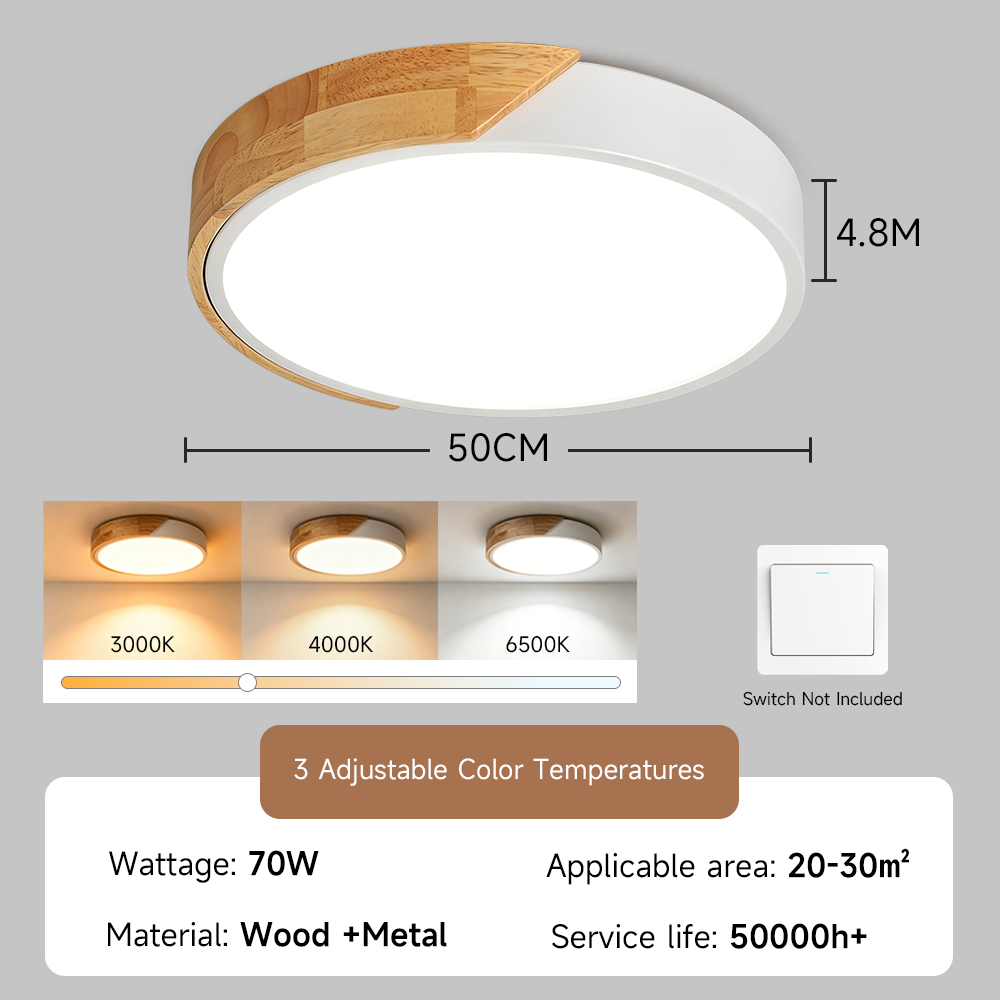 CANMEIJIA ceiling lamp three-proof model 001 2.4G stepless dimming