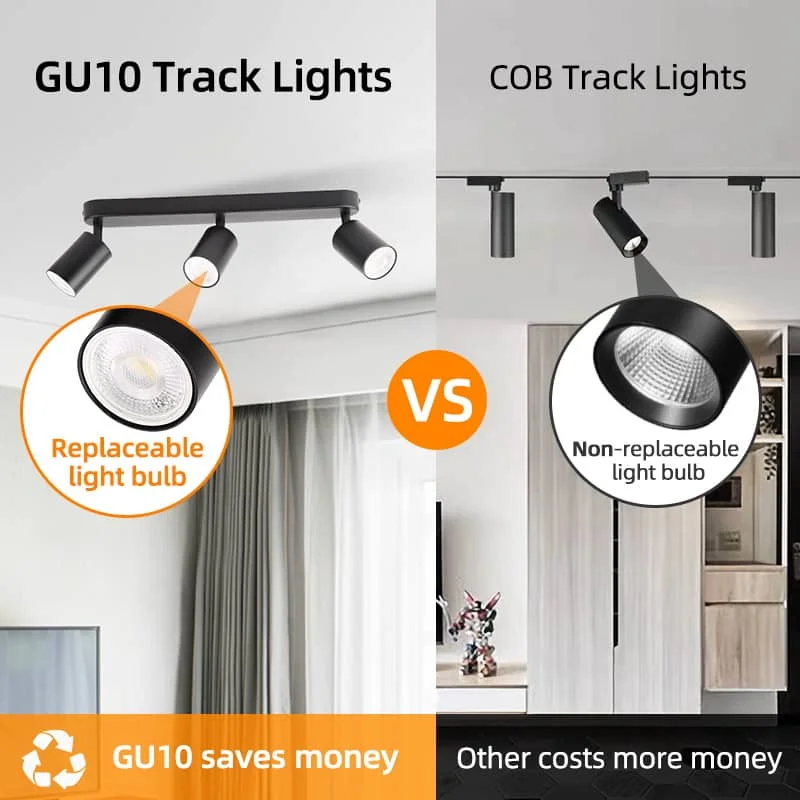 CANMEIJIA Long ceiling spotlight straight type GU10 does not include light source