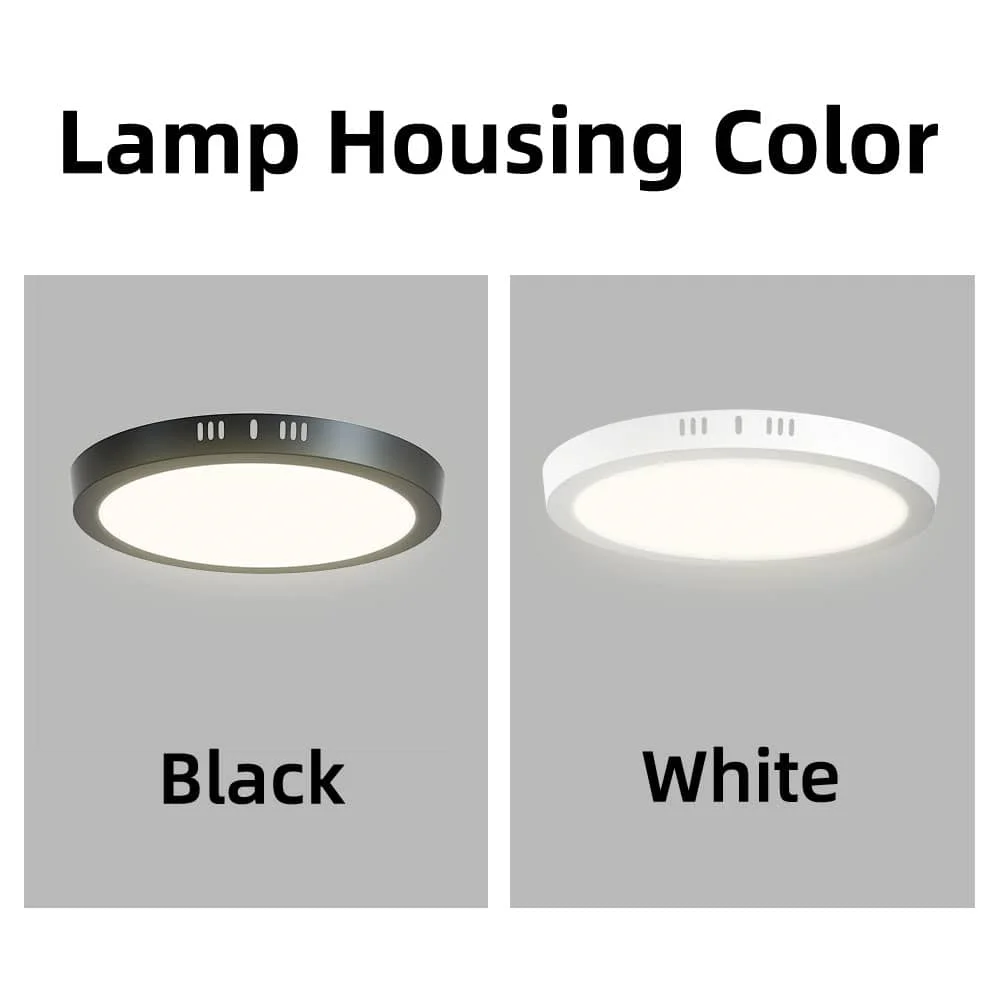 CANMEIJIA Surface-mounted panel lights, aluminum models, pack of two