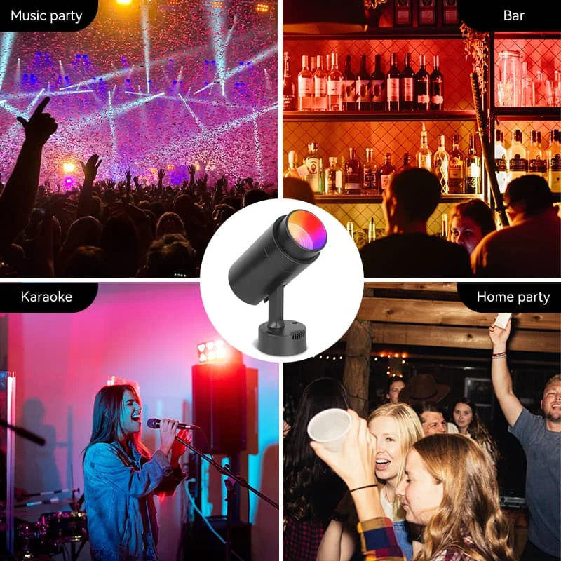 CANMEIJIA Stage Light Track Type Colorful Black/White 20W