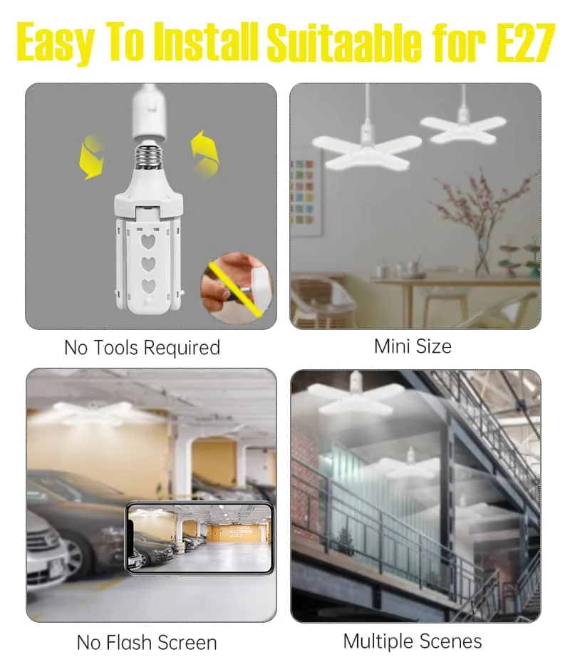 CANMEIJIA LED Music Fan Light Remote Control 40W