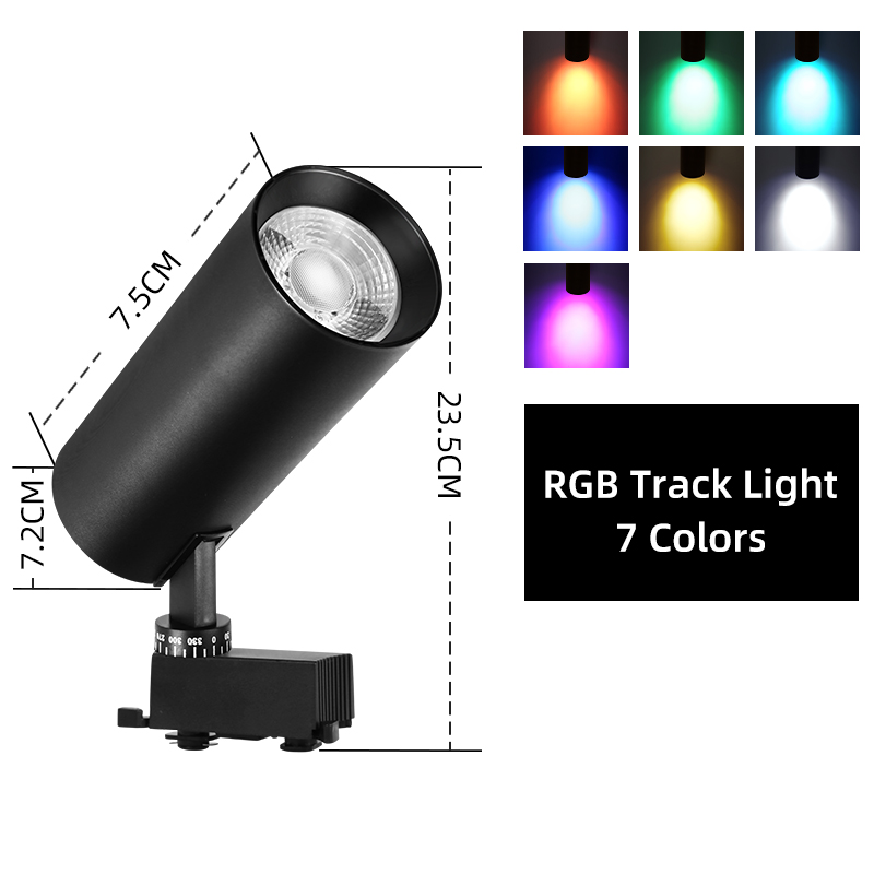 CANMEIJIA professional led stage lighting colorful light source track type（图片不对）rgb轨道聚光灯