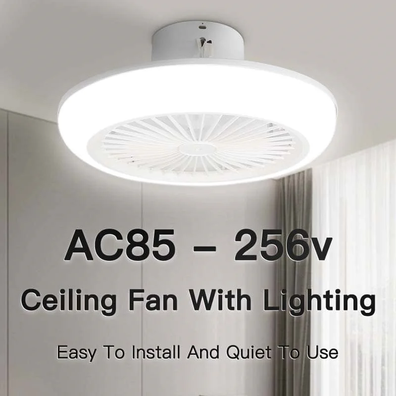 CANMEIJIA Fan ceiling lamp 001 wide voltage three-color dimming + remote control