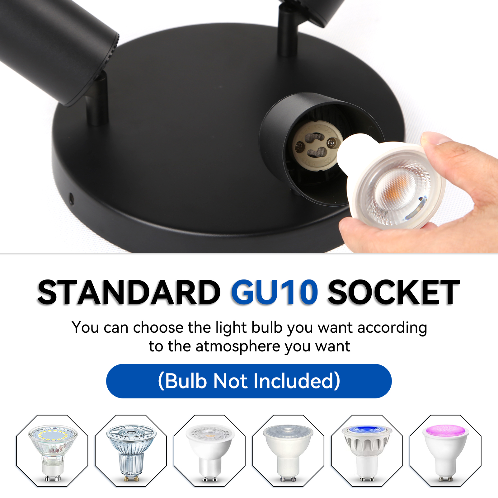 CANMEIJIA Ceiling spotlight Straight style and Does not include light source