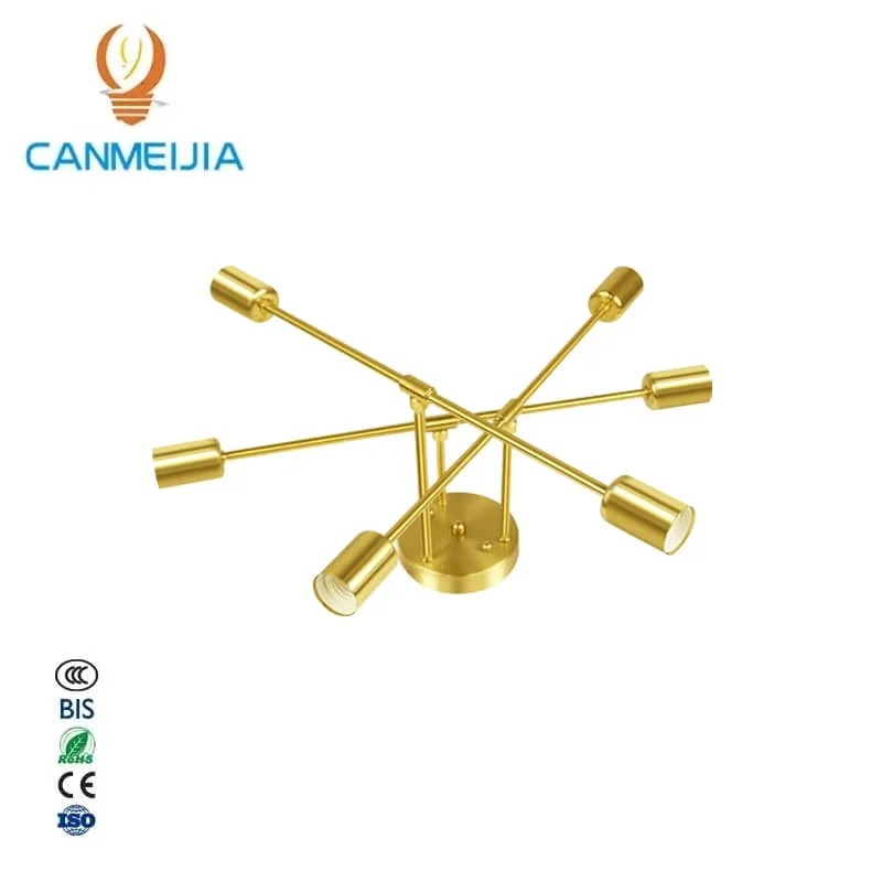 CANMEIJIA branch shape pendant 003 golden 6 lamp base E26 does not include light source