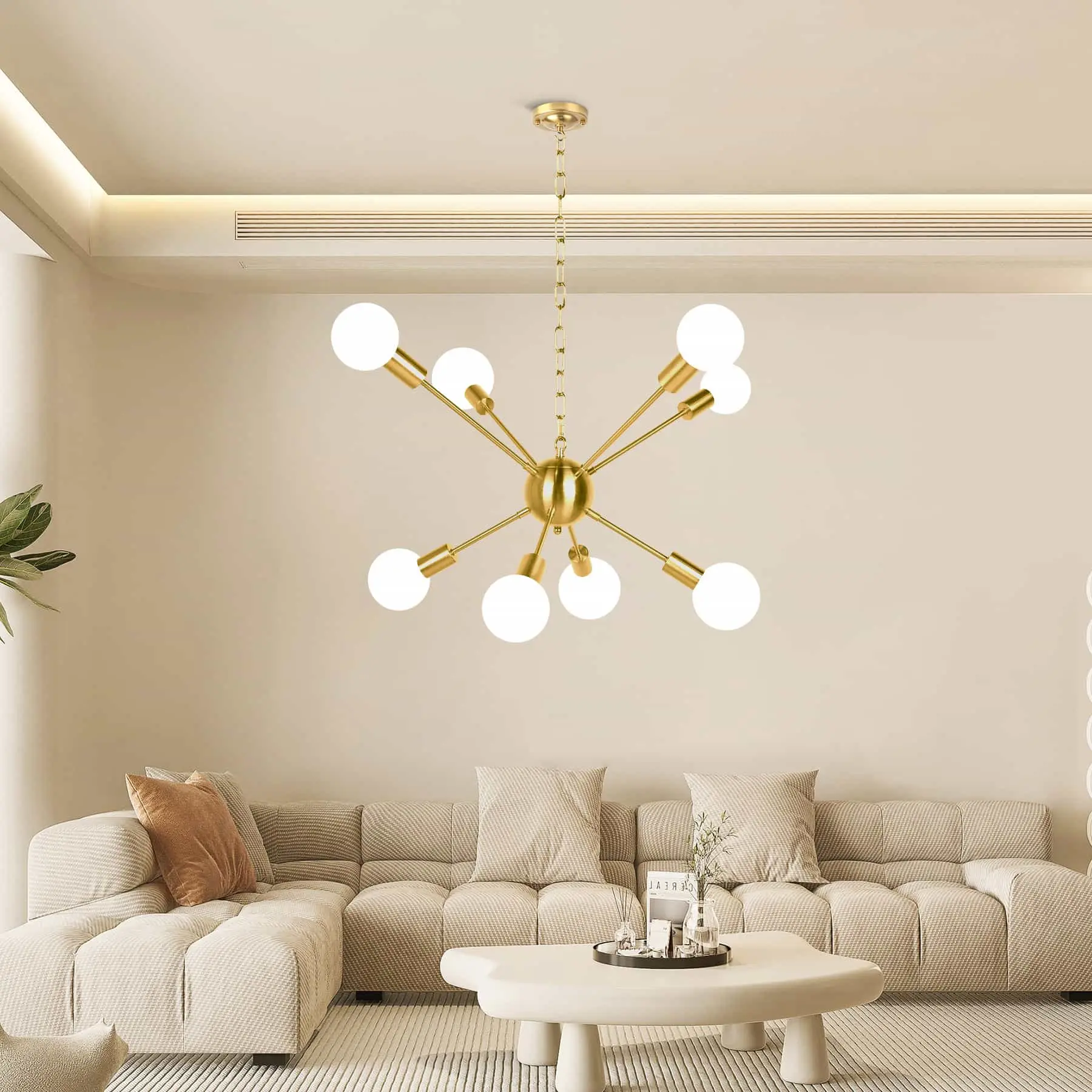 CANMEIJIA chandeliers sea urchin style suspension chain no light source