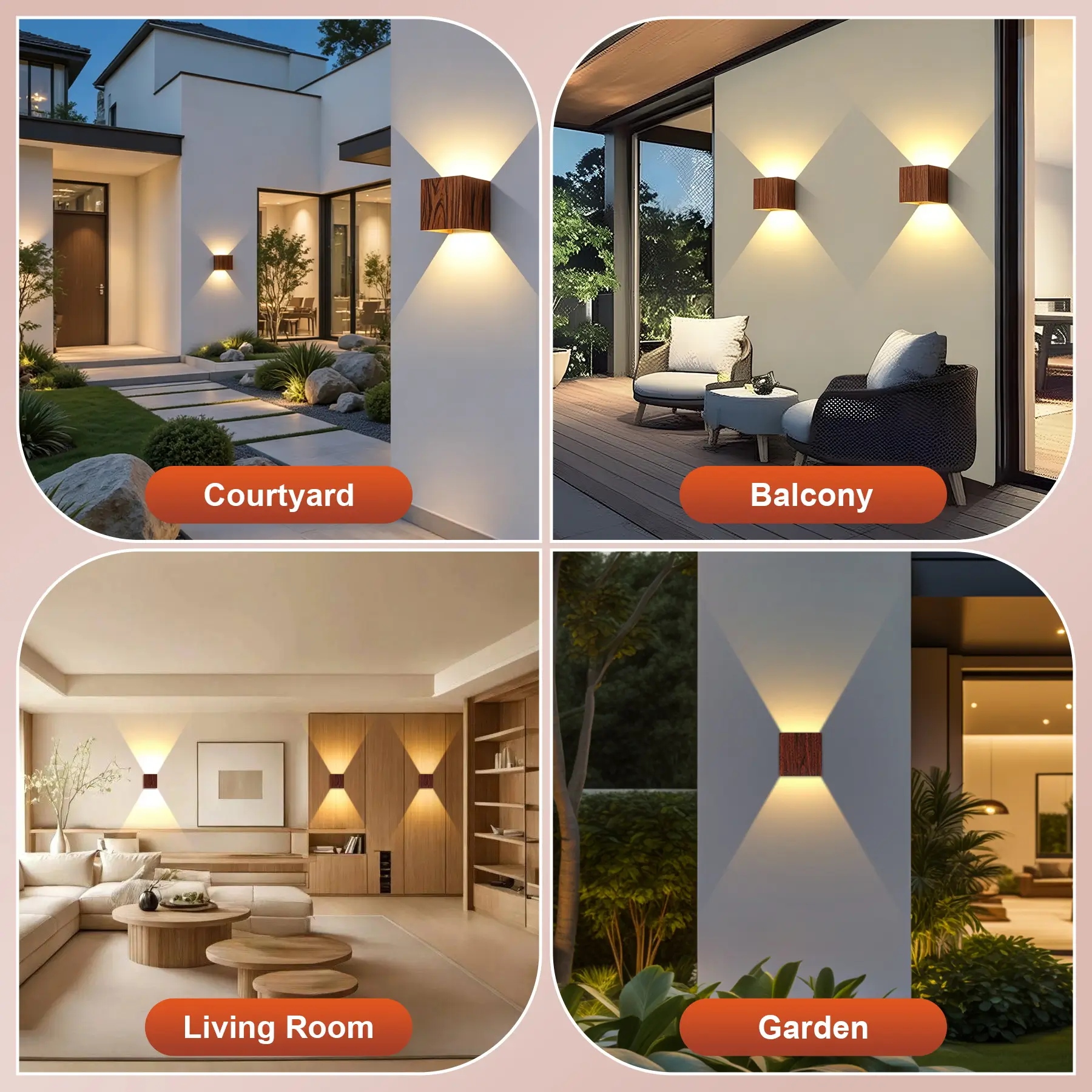 CANMEIJIA Split design LED wall sconce