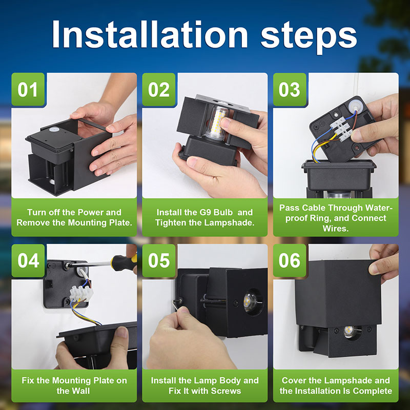 CANMEIJIA  Wall Lamp BDA-01, Aluminum Material, G9 Lamp Holder