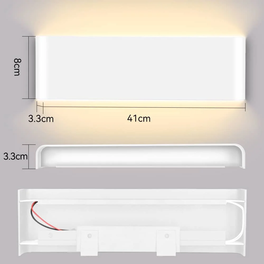 CAMMEIJIA Wall lamp BDA-61 aluminum type 41CM square frame 16W warm light