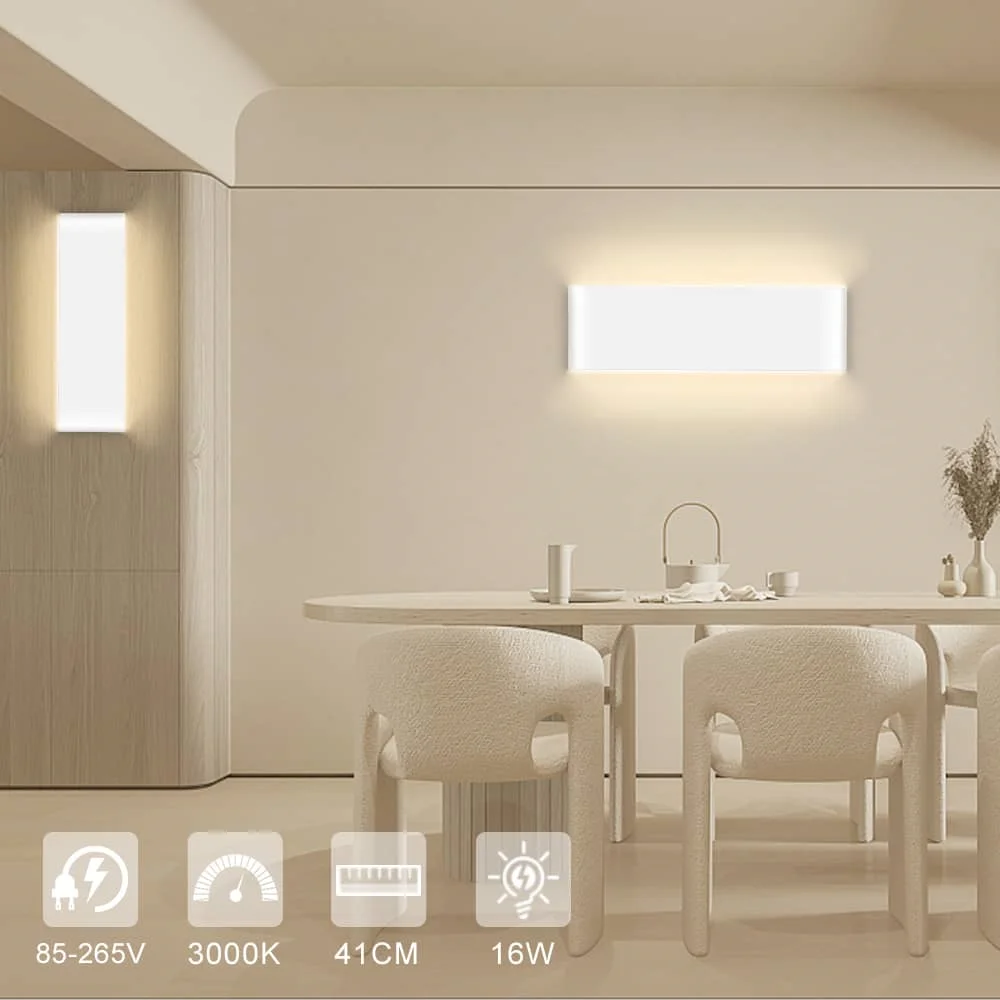 CAMMEIJIA Wall lamp BDA-61 aluminum type 41CM square frame 16W warm light