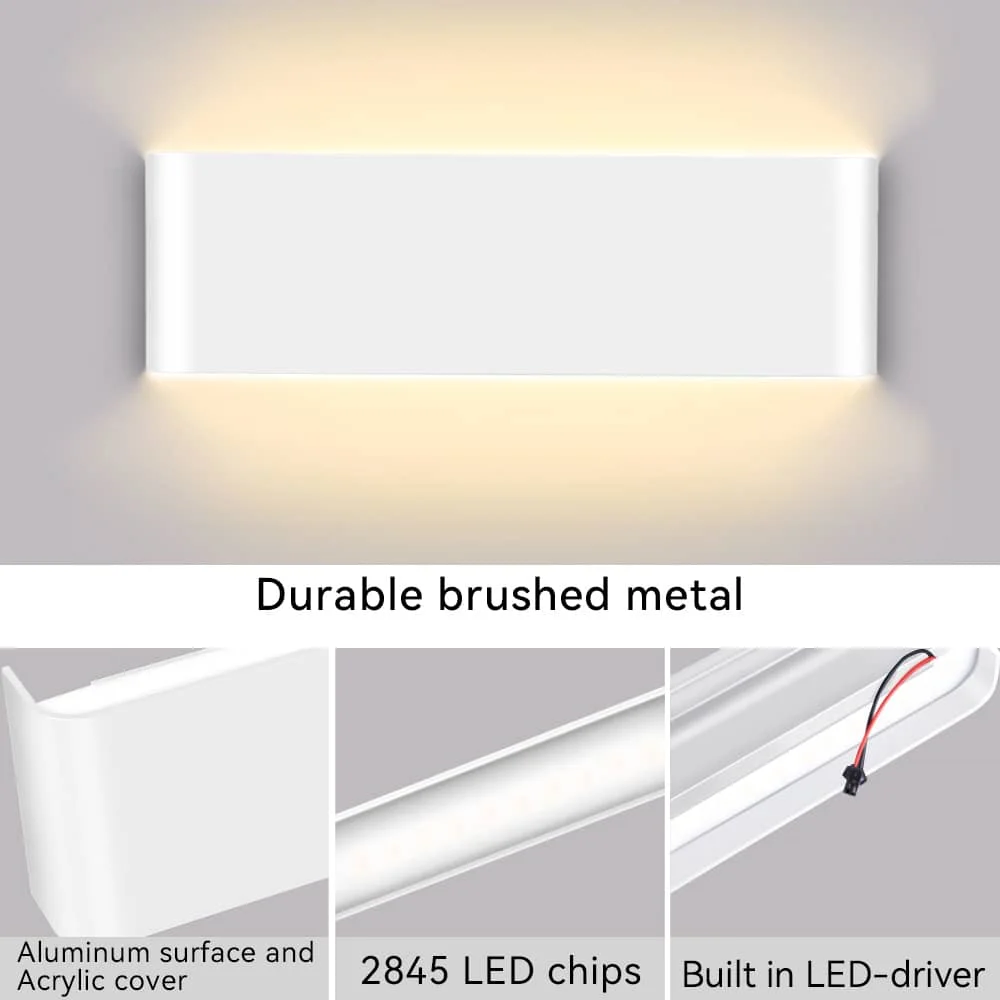 CAMMEIJIA Wall lamp BDA-61 aluminum type 41CM square frame 16W warm light