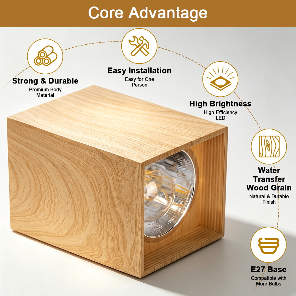 CANMEIJIA Surface-mounted downlight E27 (no light source) 
